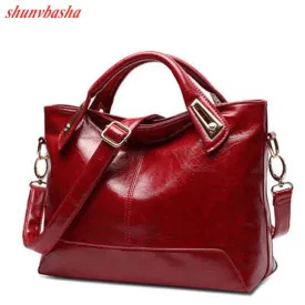 2021 Neu Eingetroffen 100% Echtes Leder Frauen Handtasche Kreuz-Abschnitt Tragbare Schulter  Tasche Mode Vintage Messenger