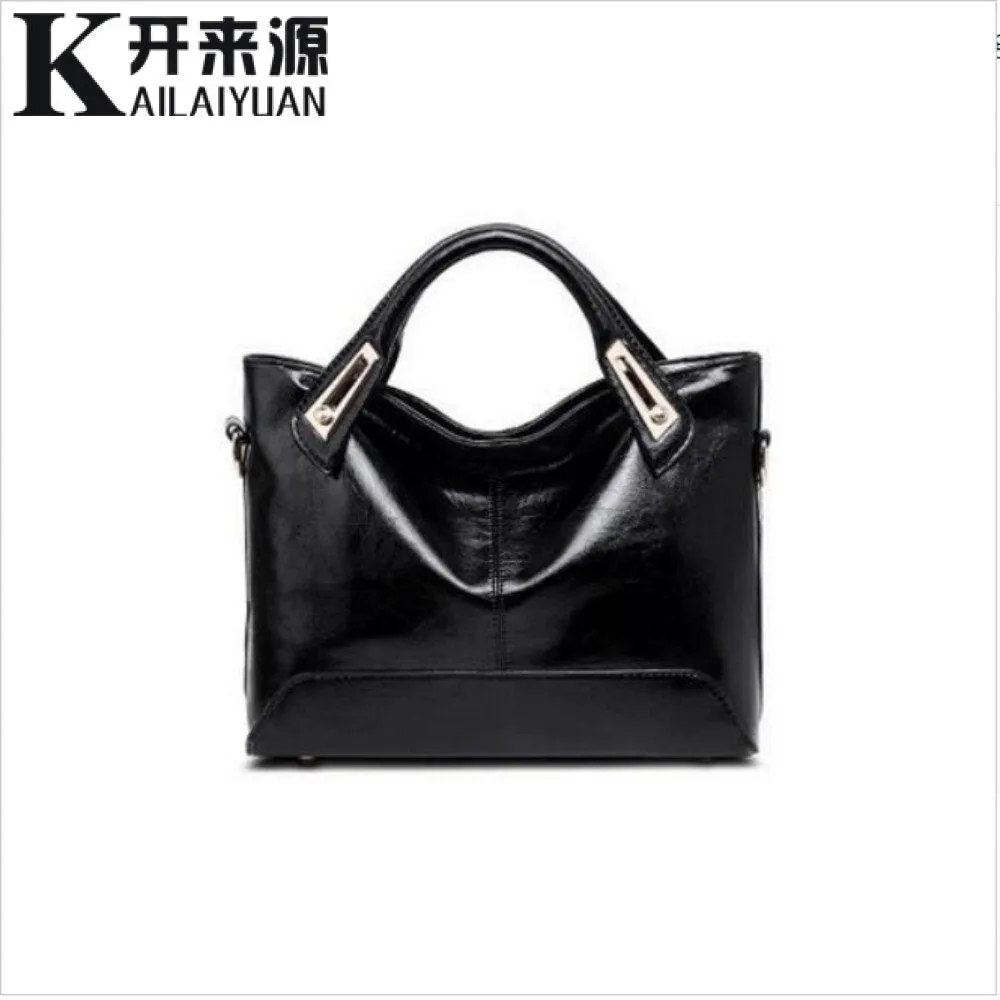 2021 Neu Eingetroffen 100% Echtes Leder Frauen Handtasche Kreuz-Abschnitt Tragbare Schulter  Tasche Mode Vintage Messenger