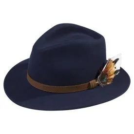 Alan Paine Richmond Felt Hat - Navy