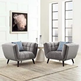 Bestow 2 Piece Velvet Armchair Set
