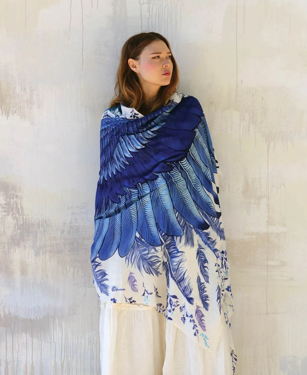 Blue Wings Shawl
