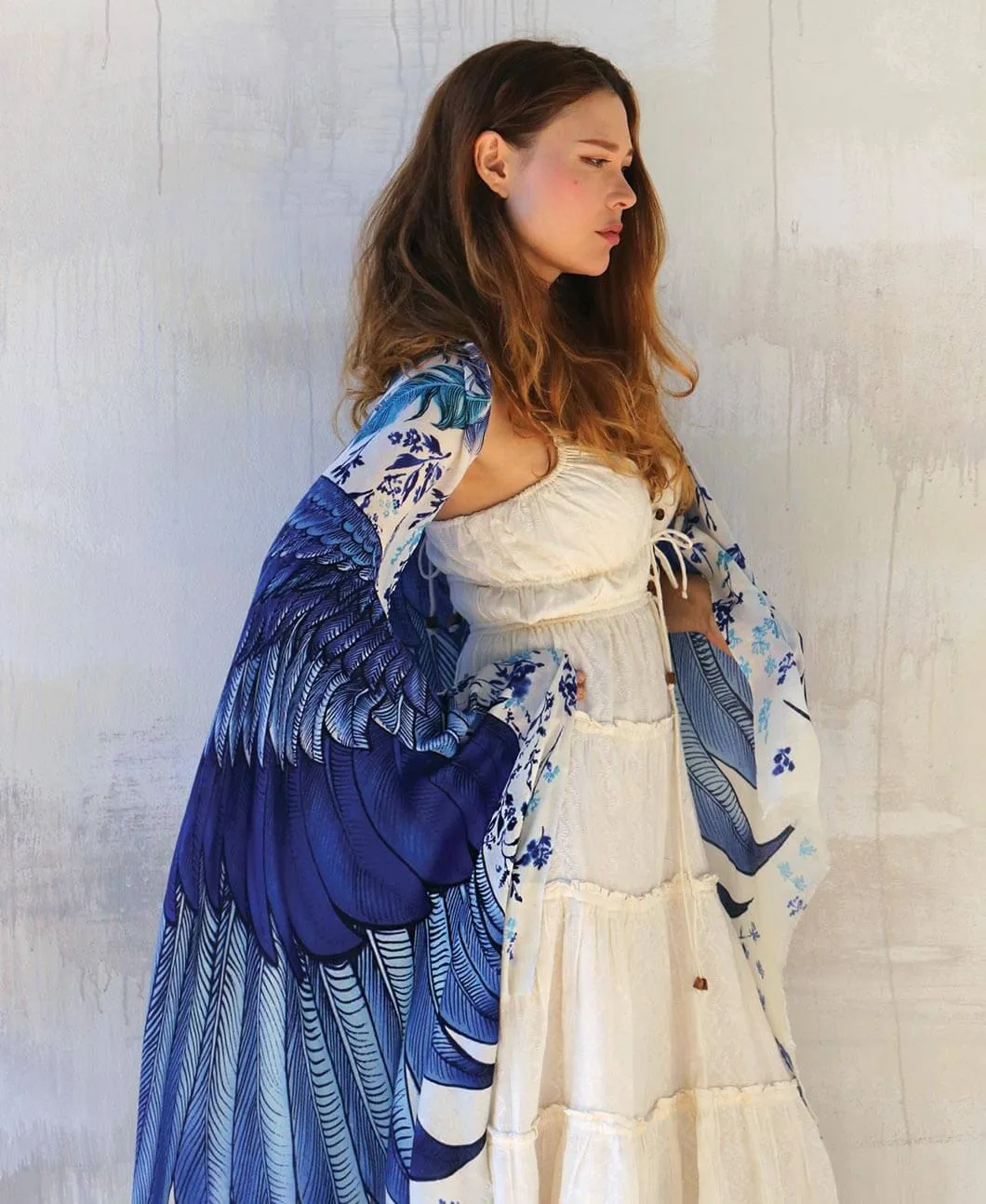 Blue Wings Shawl