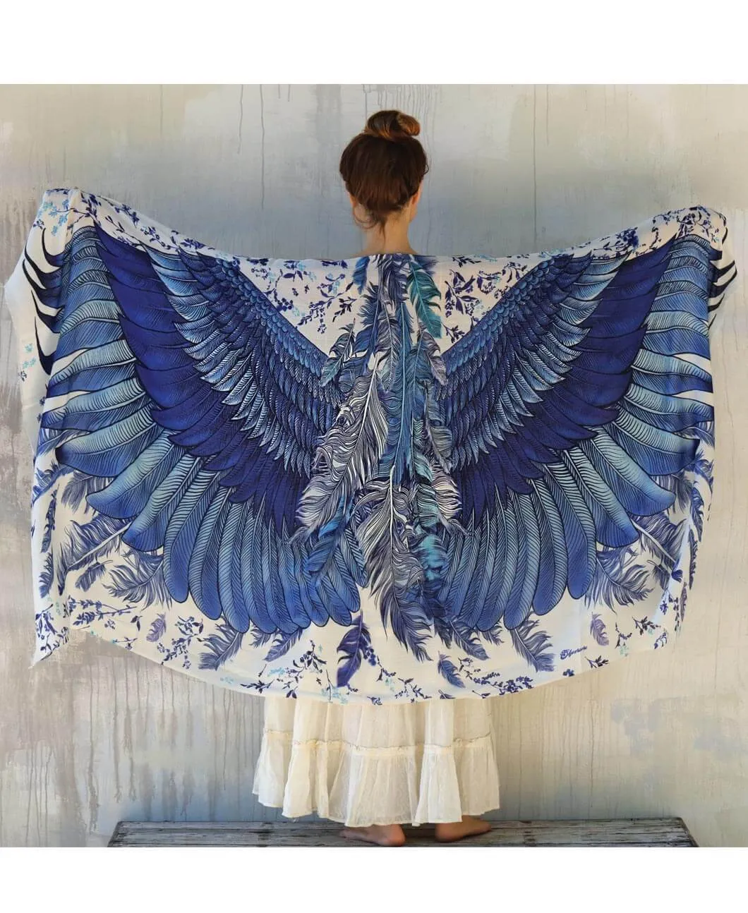 Blue Wings Shawl