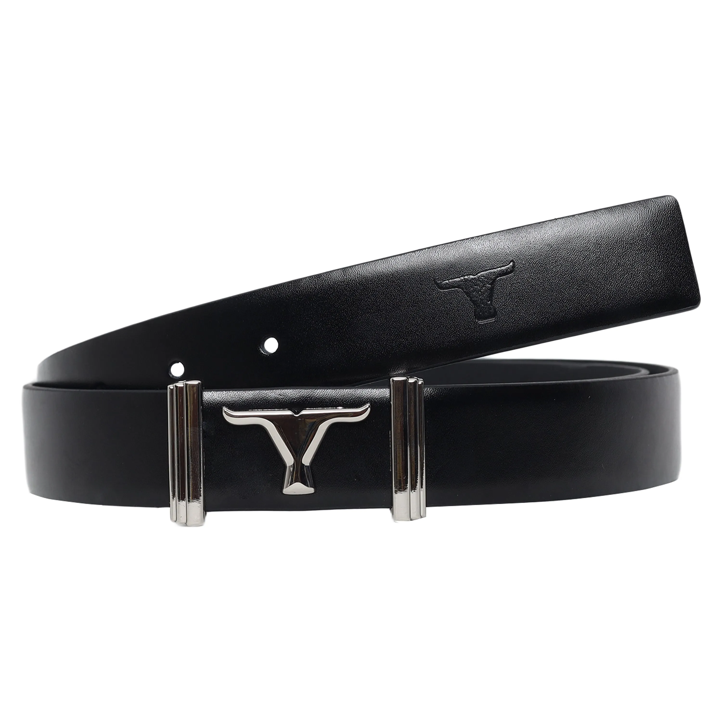 Bulchee Men's Genuine Leather Flat Buckle Belt (Formal) BUL2201/02B