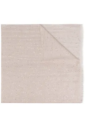 Cashmere Silk Pailette Scarf - Almond Butter