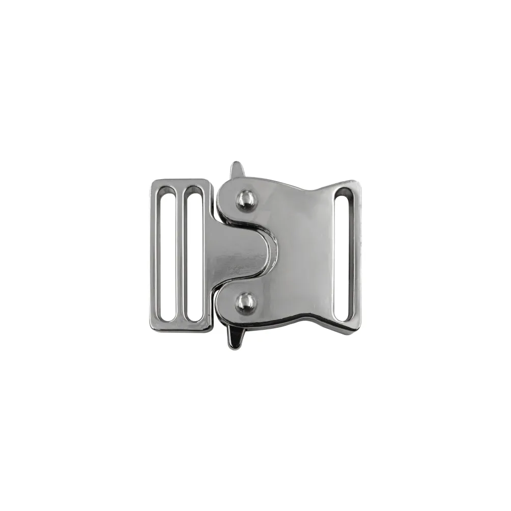 Classic Shiny Luxury Design Rollercoaster Side Release Clasp Buckle