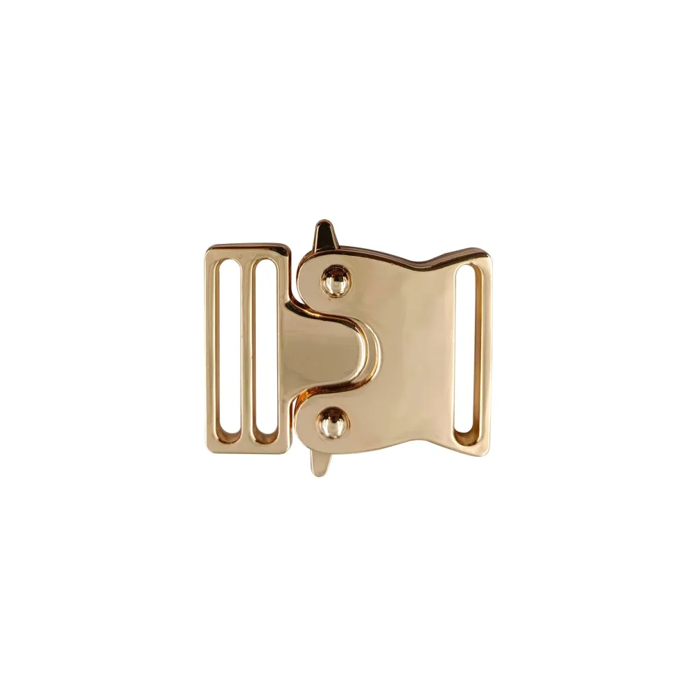 Classic Shiny Luxury Design Rollercoaster Side Release Clasp Buckle