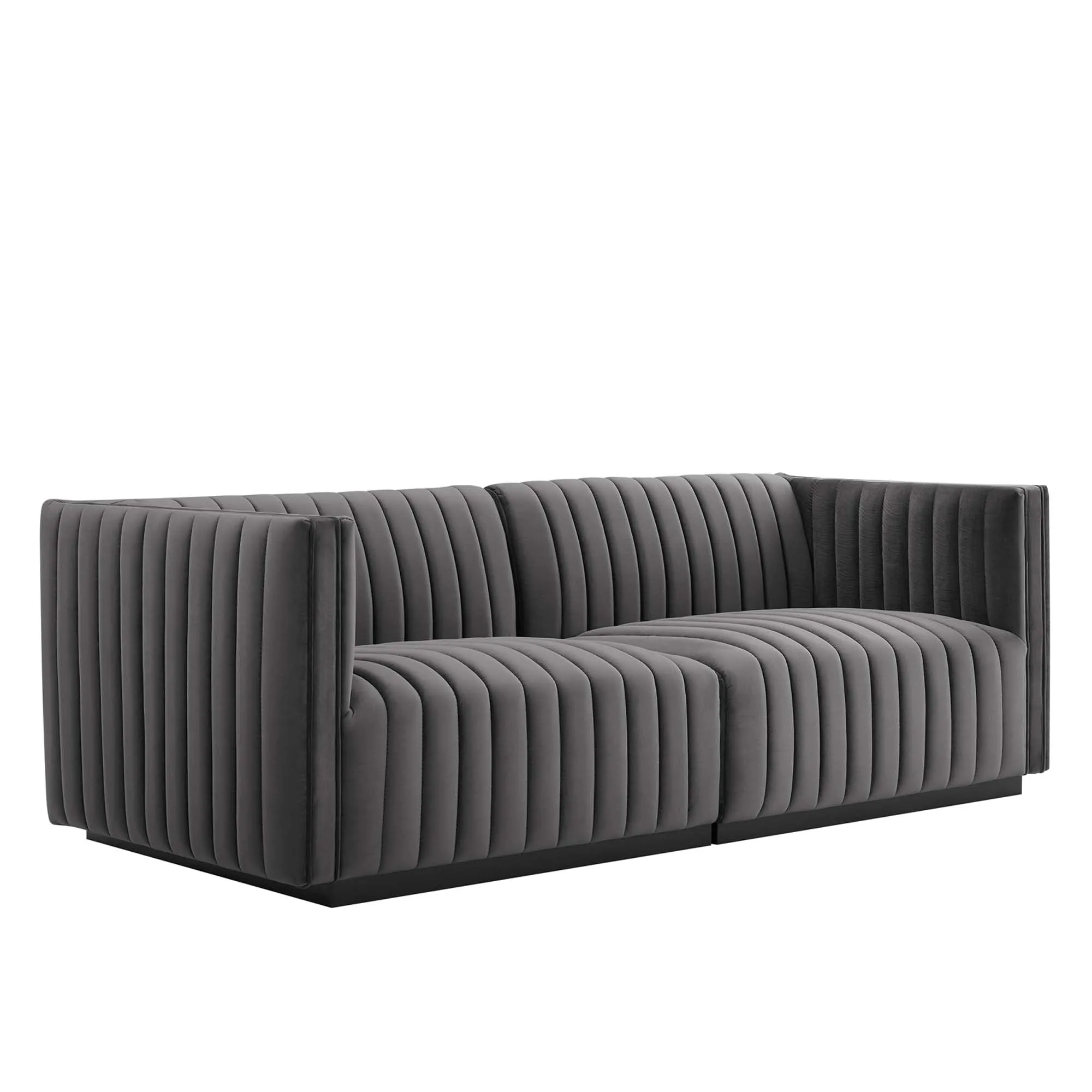 Conjure Channel Tufted Performance Velvet Loveseat by Modway