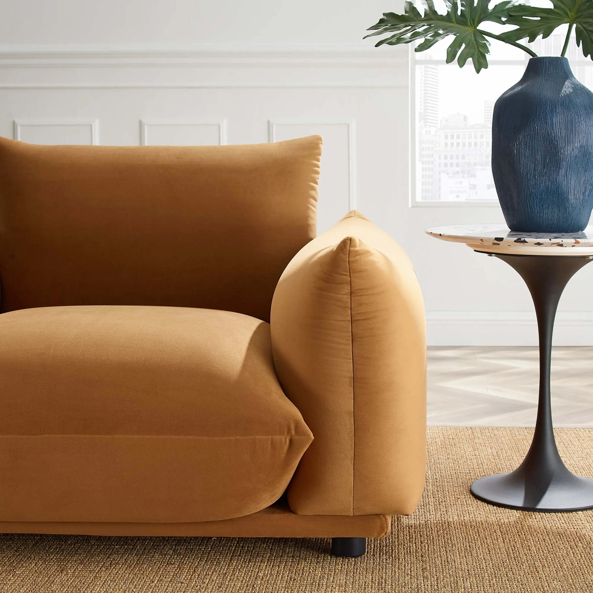 Copious Performance Velvet Armchair by Modway