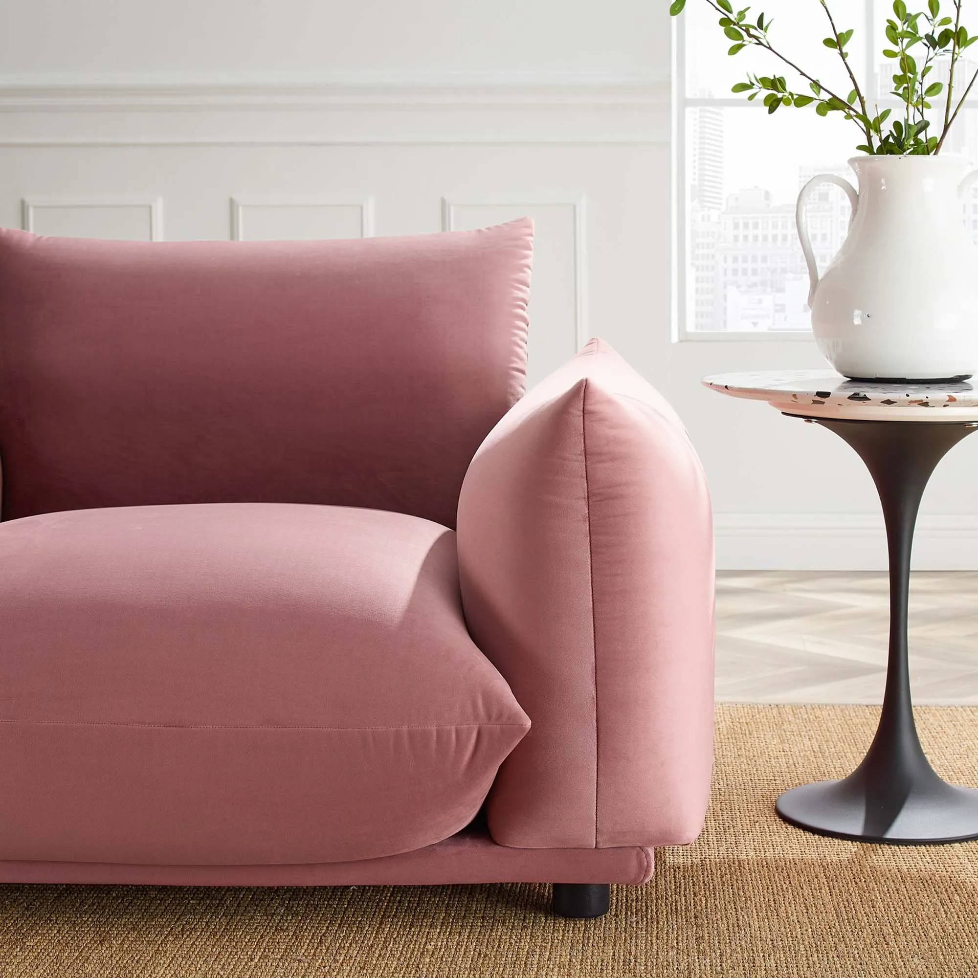 Copious Performance Velvet Armchair by Modway