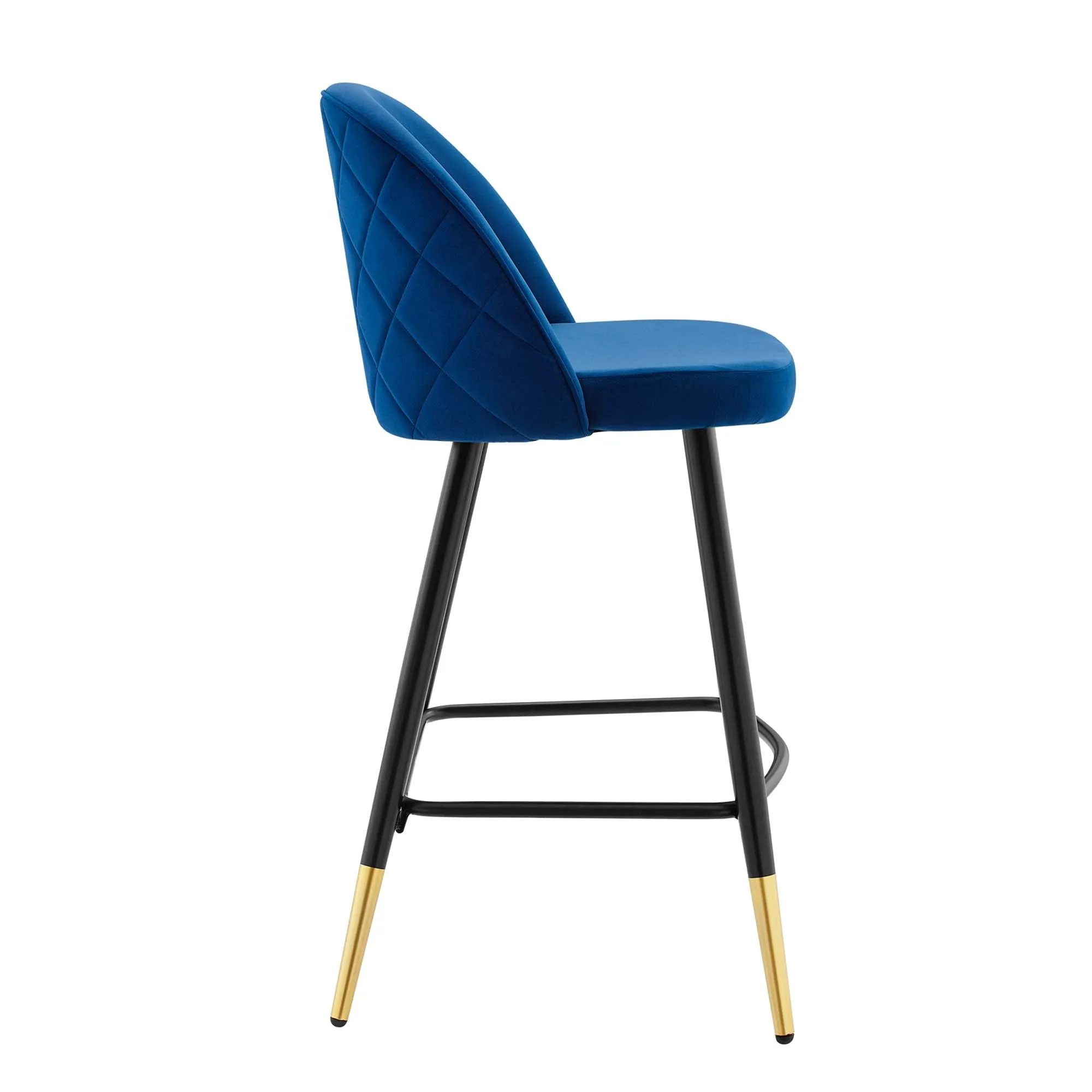 Cordial Performance Velvet Counter Stools Set of 2 by Modway