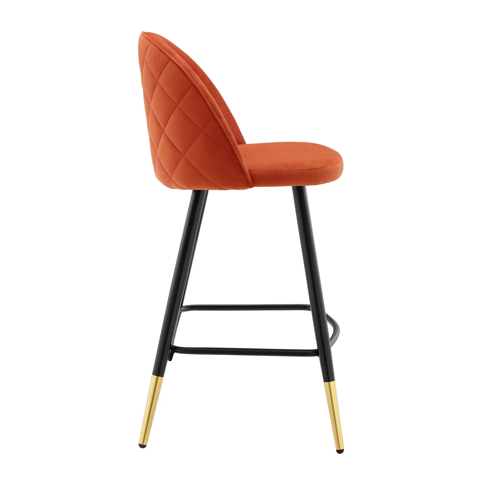Cordial Performance Velvet Counter Stools Set of 2 by Modway