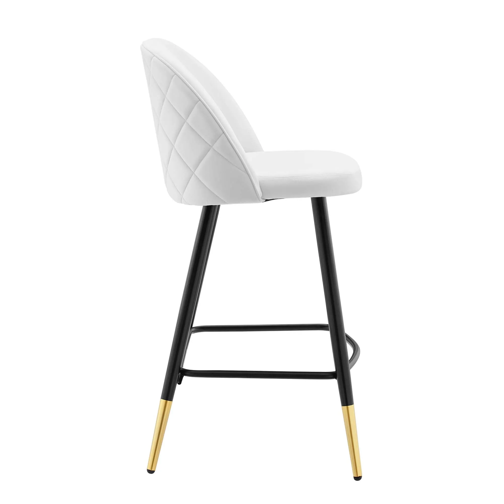 Cordial Performance Velvet Counter Stools Set of 2 by Modway