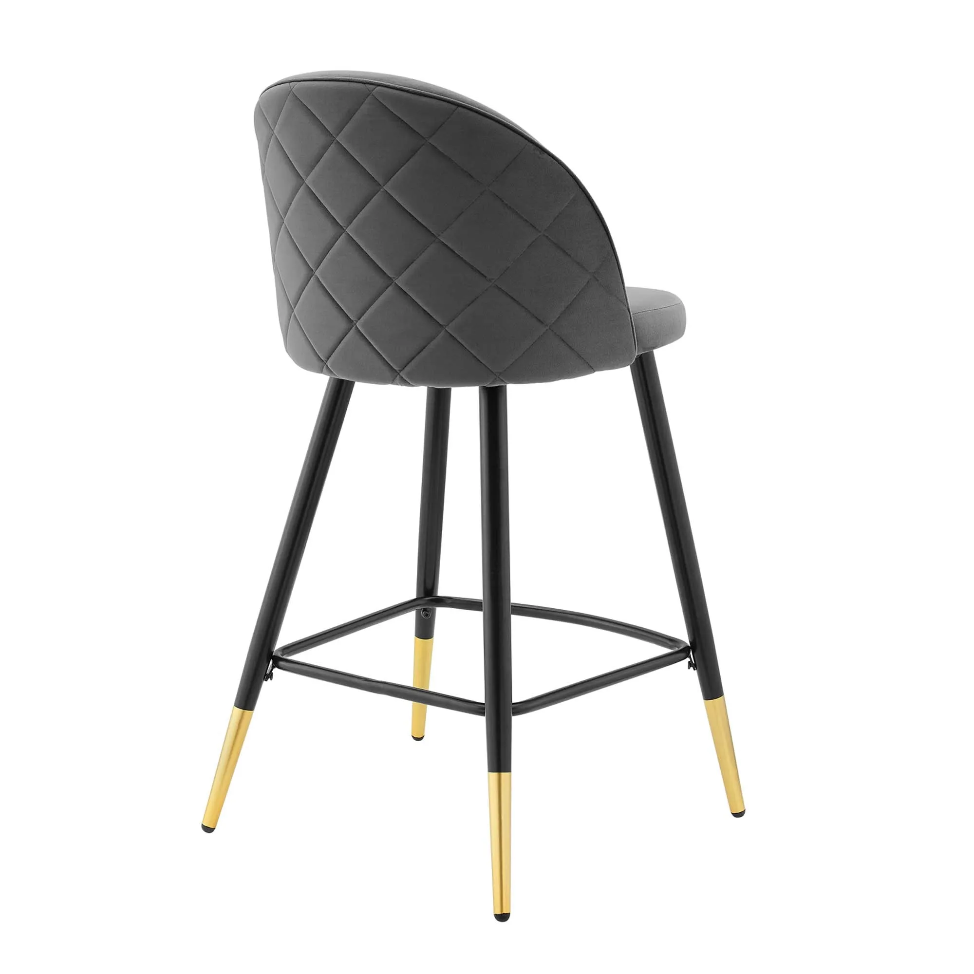 Cordial Performance Velvet Counter Stools Set of 2 by Modway