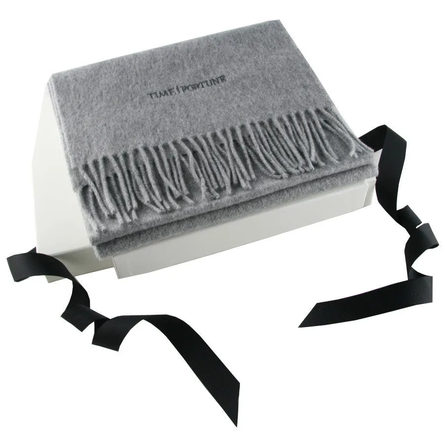 Corporate Branded Grey Cashmere Scarf