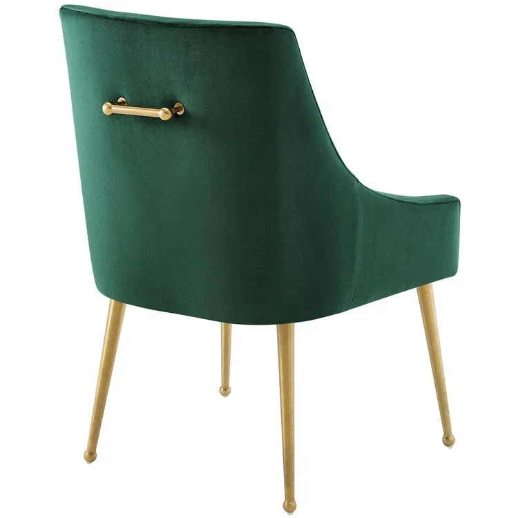 Discern Upholstered Performance Velvet Dining Chairs Set of 2