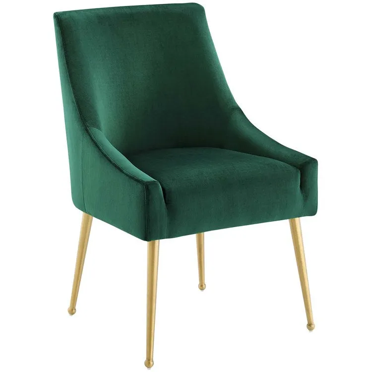 Discern Upholstered Performance Velvet Dining Chairs Set of 2
