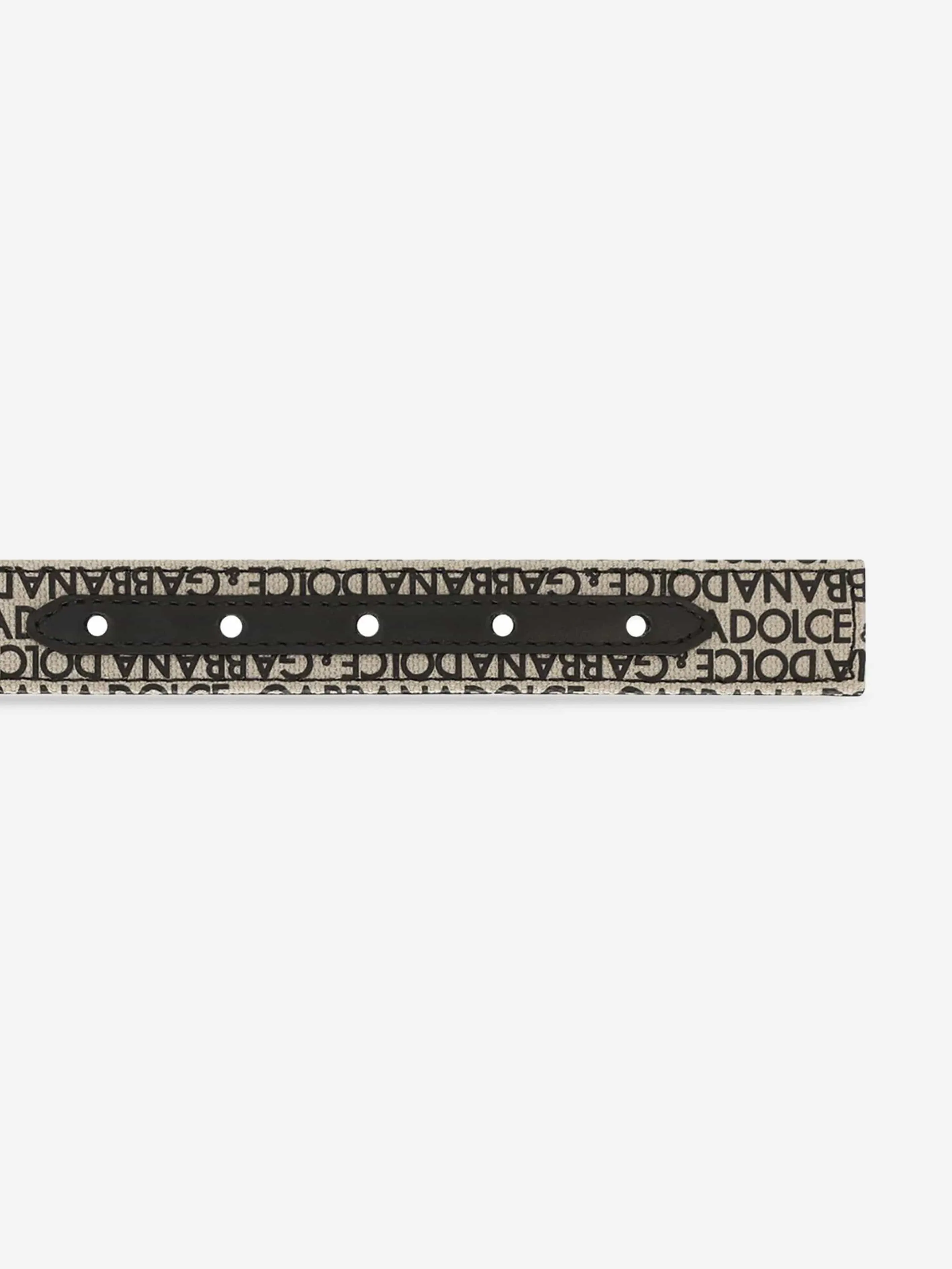 Dolce & Gabbana Boys Logo Belt in Beige