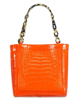 Embossed Crocodile Mini Tote