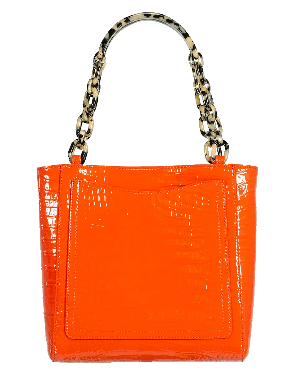 Embossed Crocodile Mini Tote