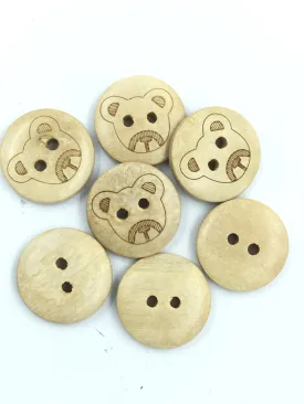 Fancy 2 Hole Wooden Button