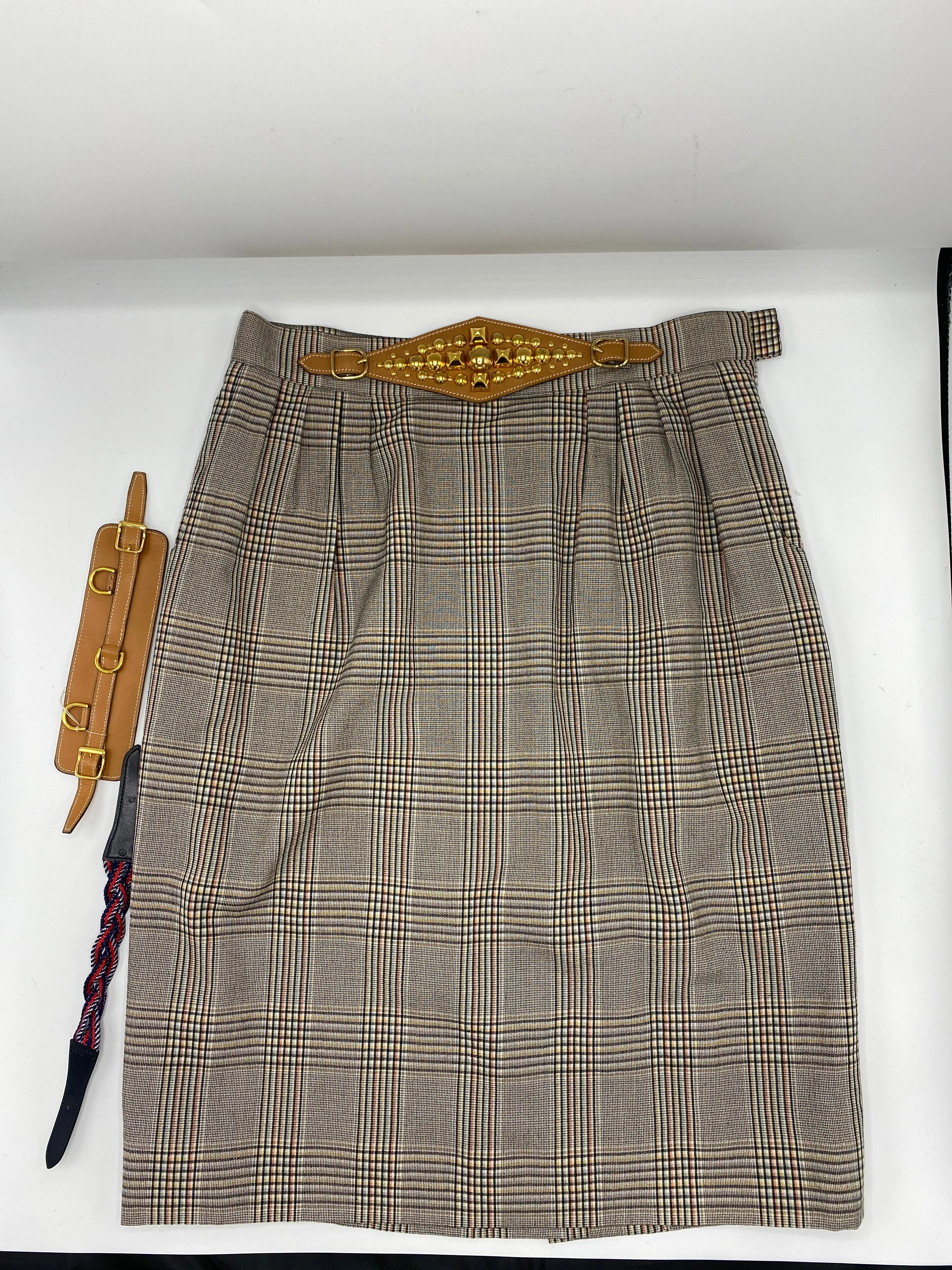Hermès Skirt with three interchangeable belts