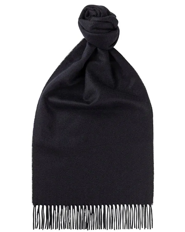 JOSHUA ELLIS CASHMERE SCARF - SOLID NAVY