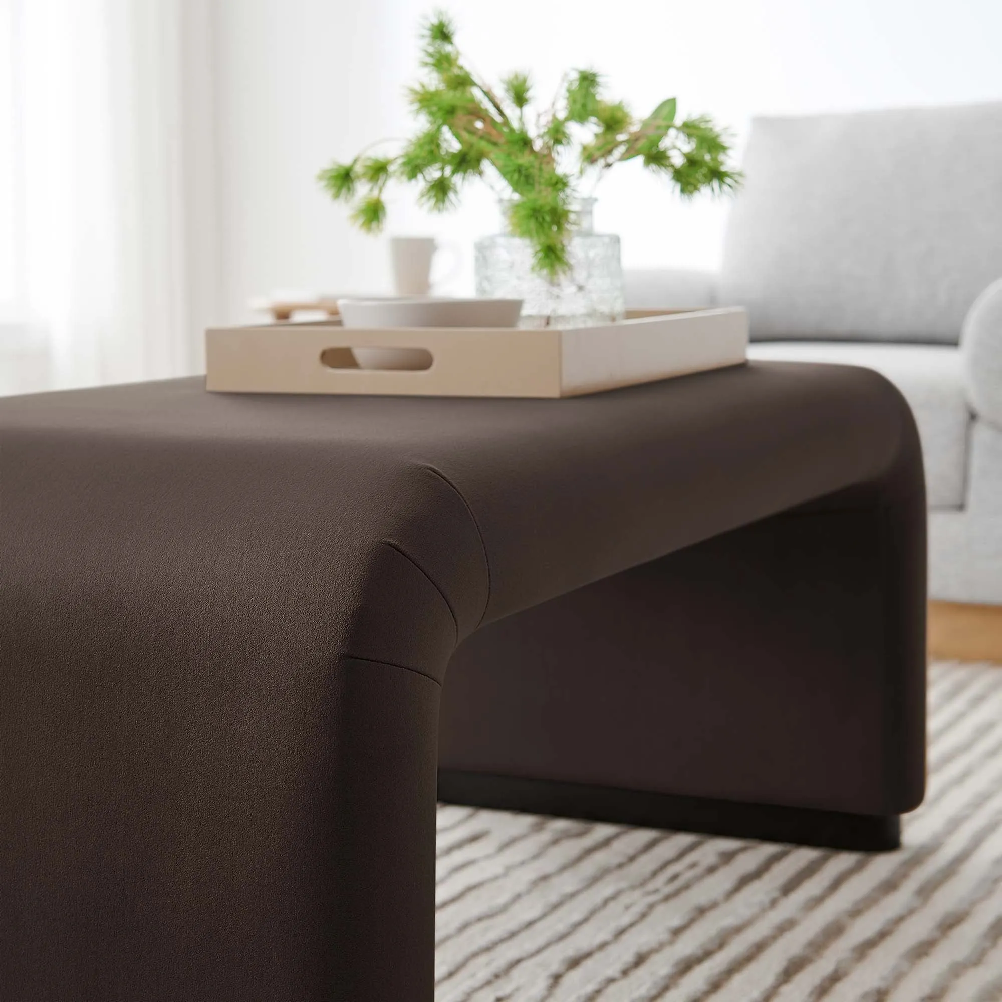 Koda Performance Velvet Waterfall Ottoman by Modway
