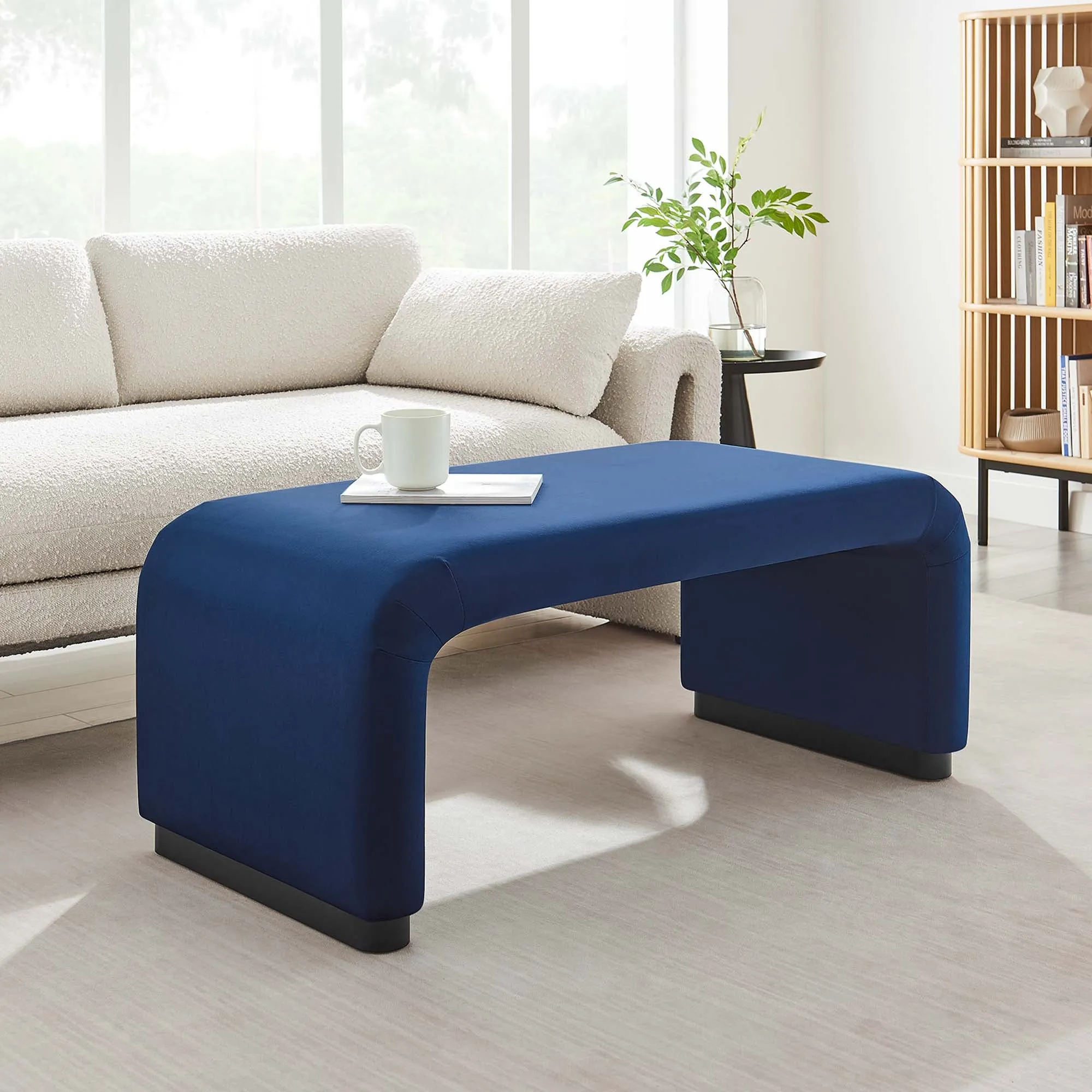 Koda Performance Velvet Waterfall Ottoman by Modway