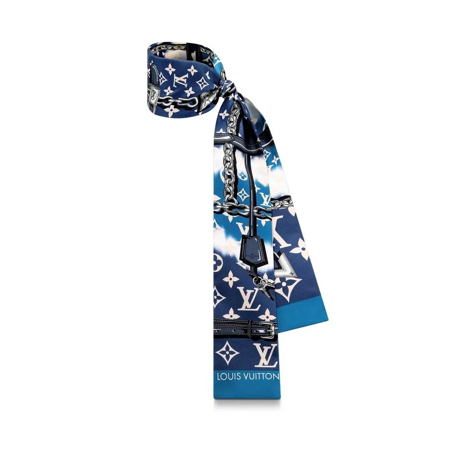LOUIS VUITTON SILK MONOGRAM Escale Confidential Bandeau