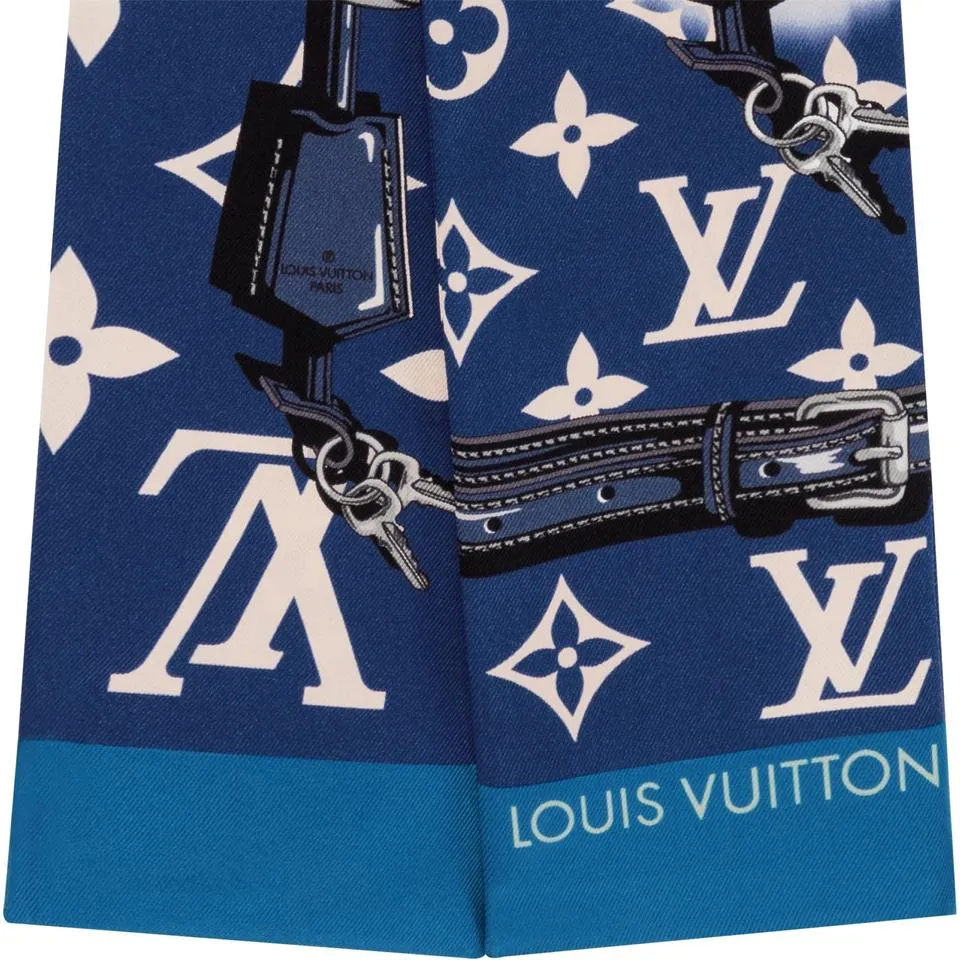 LOUIS VUITTON SILK MONOGRAM Escale Confidential Bandeau