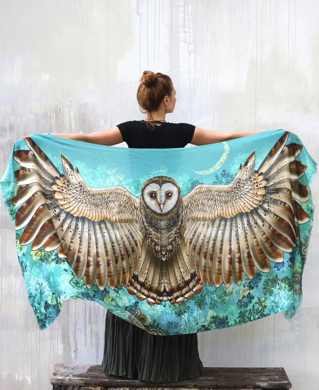New Moon Owl Shawl