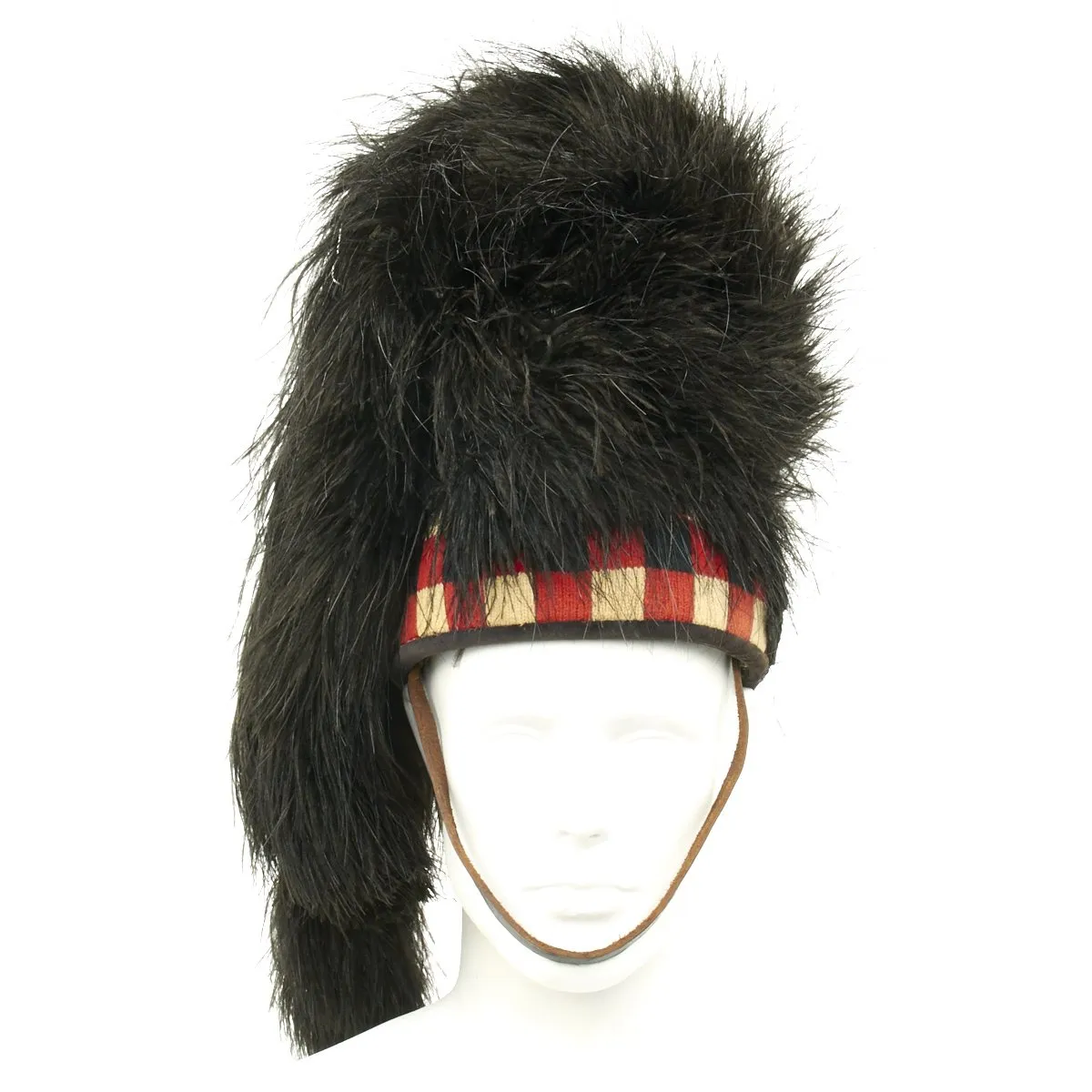 Original British Early 20th Century Scottish Regimental Feather Bonnet - Size 7 3/8