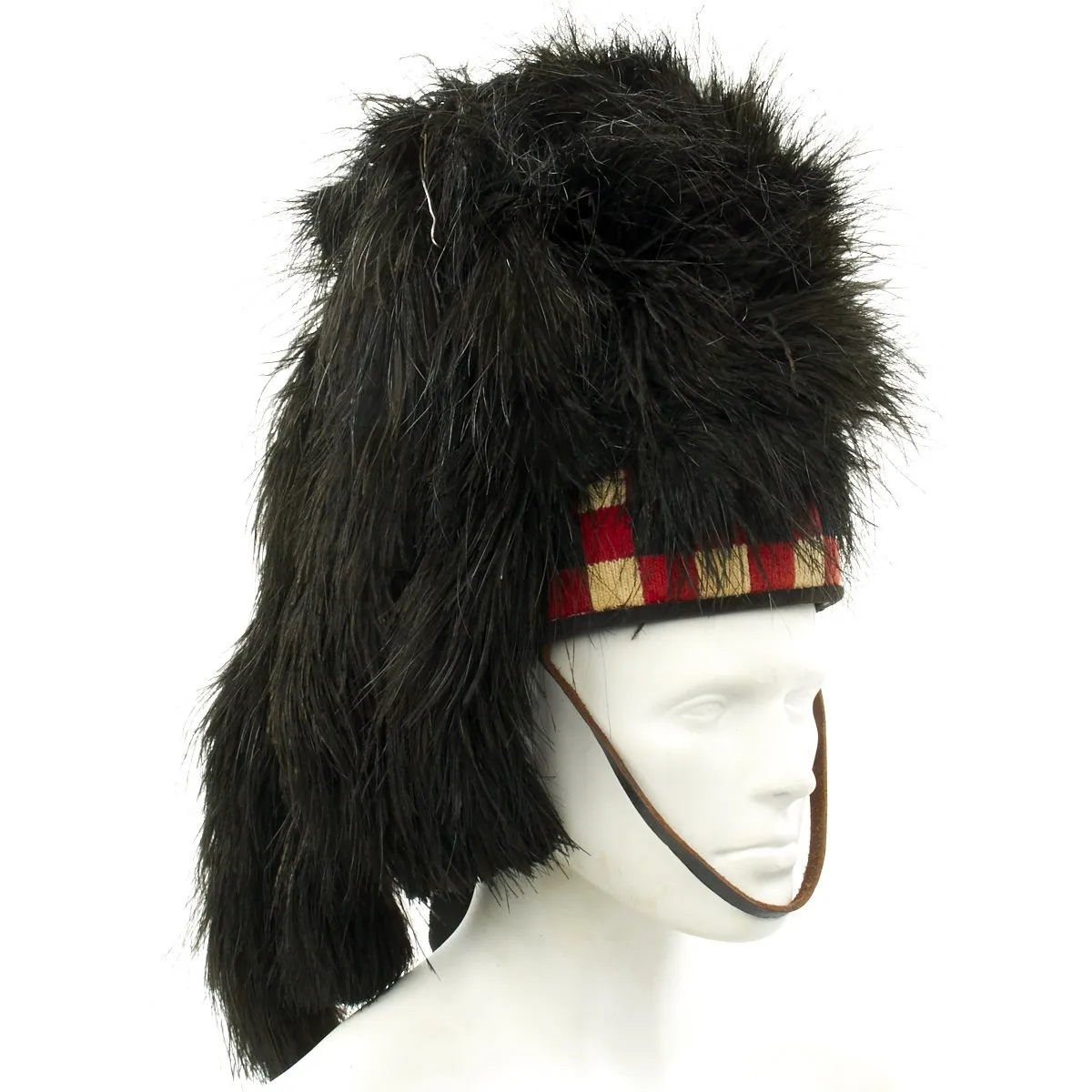Original British Early 20th Century Scottish Regimental Feather Bonnet - Size 7 3/8