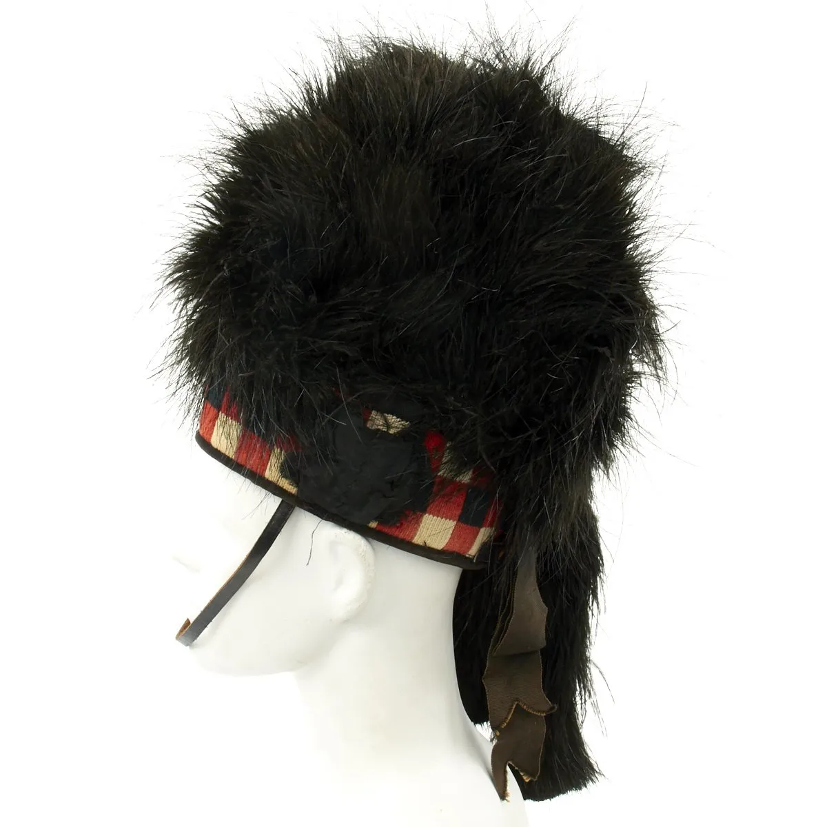 Original British Early 20th Century Scottish Regimental Feather Bonnet - Size 7 3/8