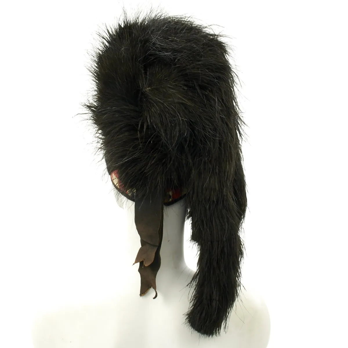 Original British Early 20th Century Scottish Regimental Feather Bonnet - Size 7 3/8