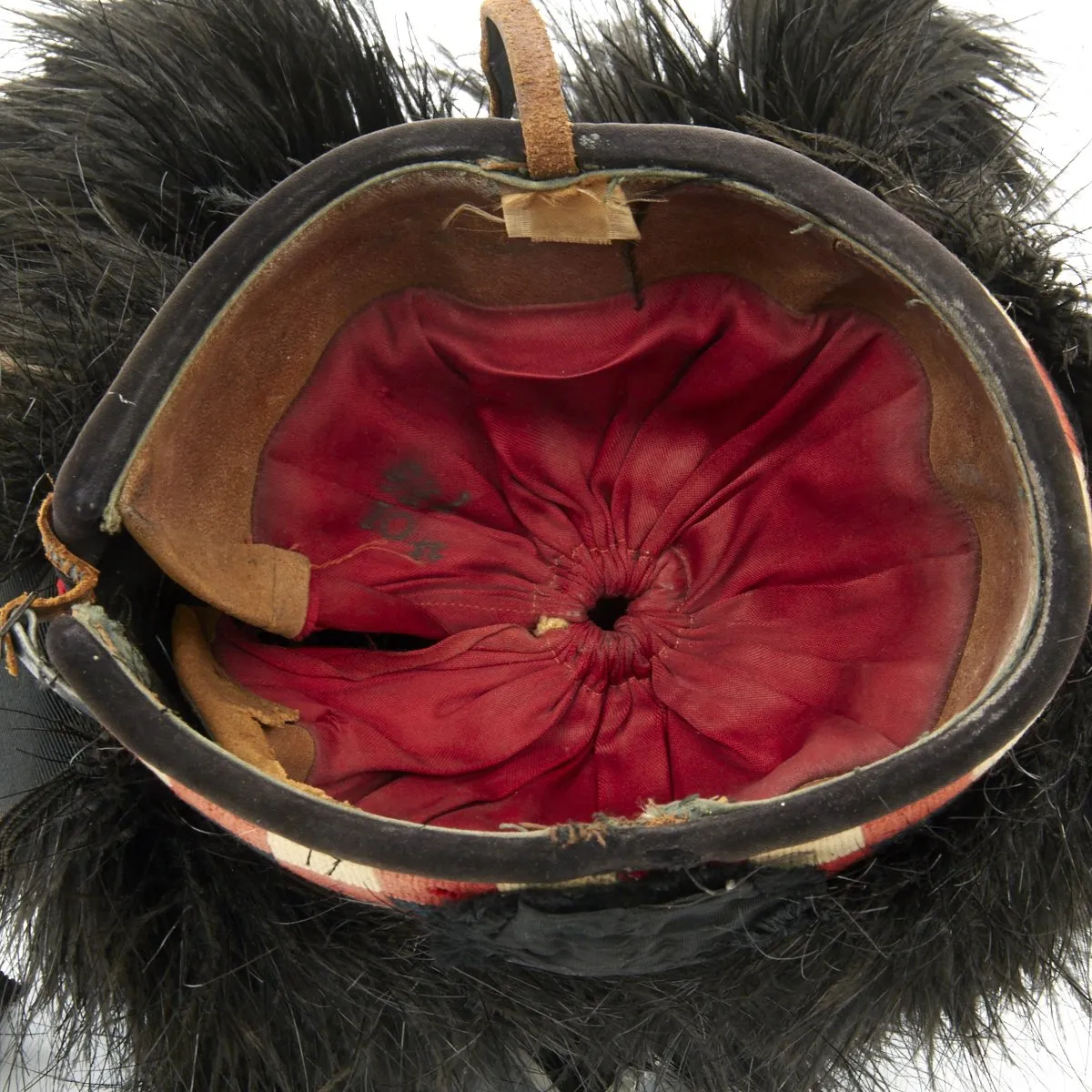 Original British Early 20th Century Scottish Regimental Feather Bonnet - Size 7 3/8