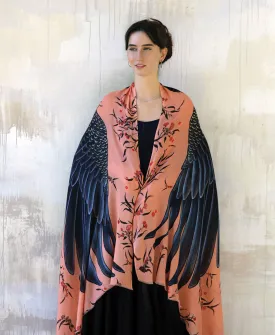 Peach Cockatoo Shawl