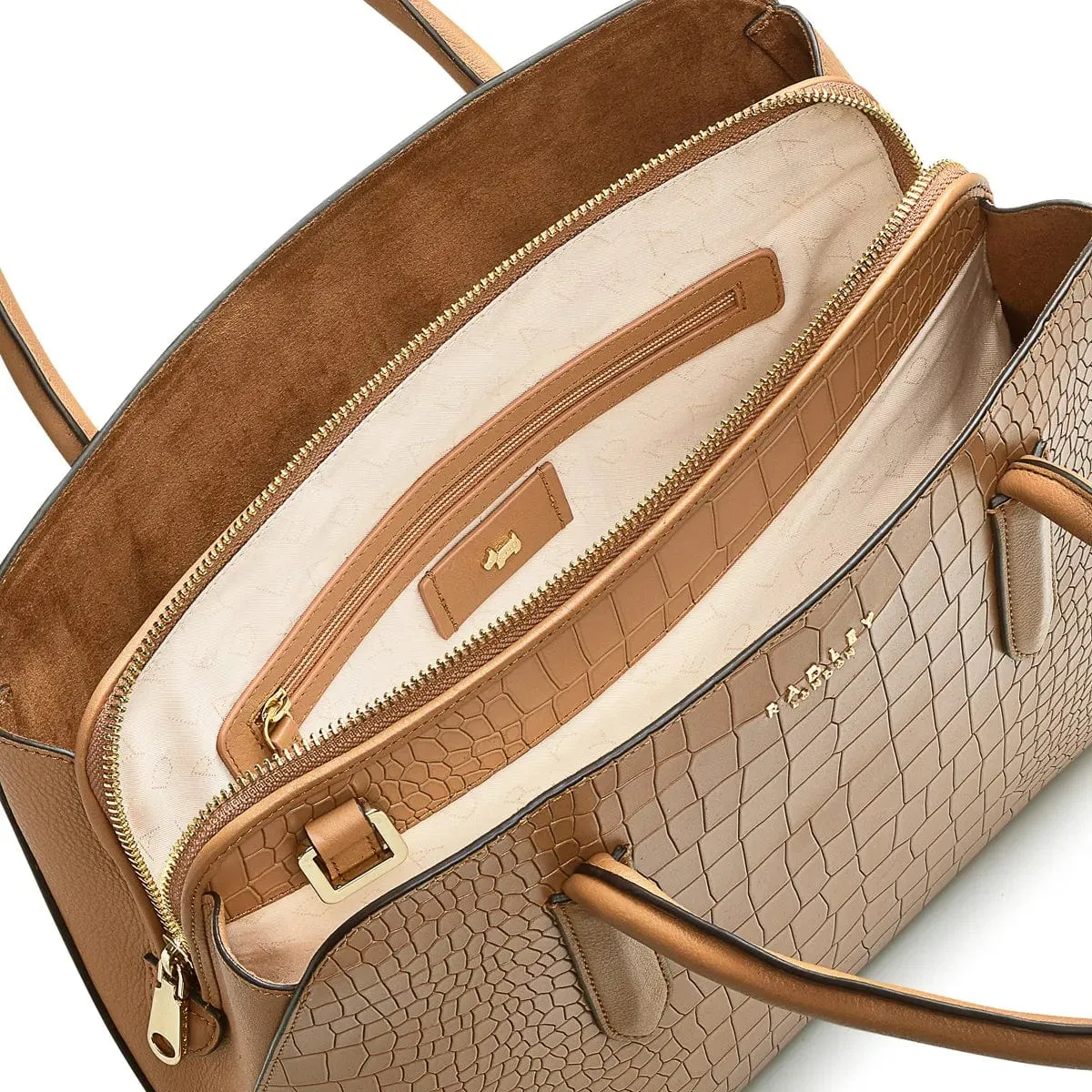 Radley Liverpool Street 2.0 Croc Butterscotch Bag