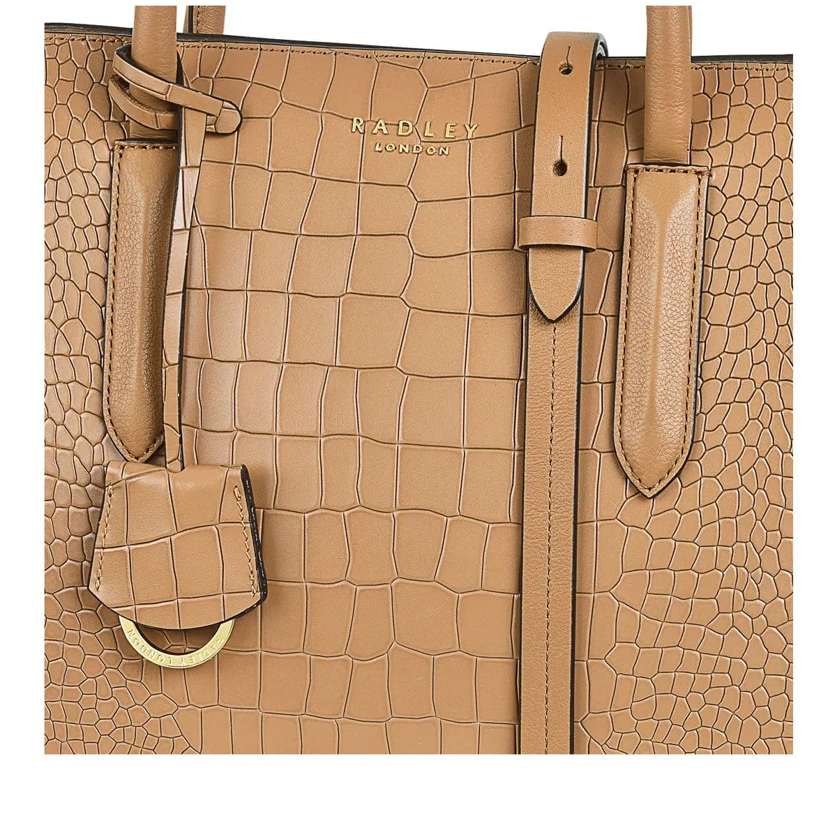 Radley Liverpool Street 2.0 Croc Butterscotch Bag