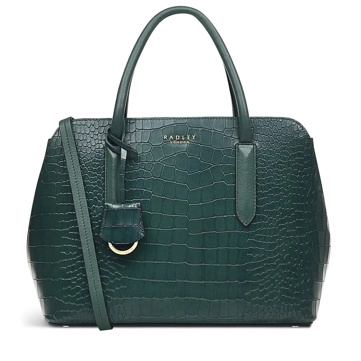 Radley Liverpool Street 2.0 Croc Ziptop Bag Green
