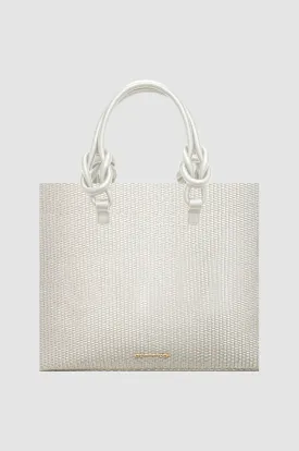 Raffia Square Tote
