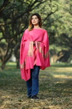 SALMON PINK COLOUR LUXURY PASHMINA SHAWL DEFINES FEMINISM AND ENHANCES SIMPLICITY