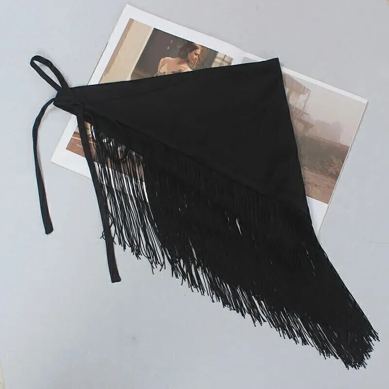 Silk Embroidery Tassel Cummerbund Belt