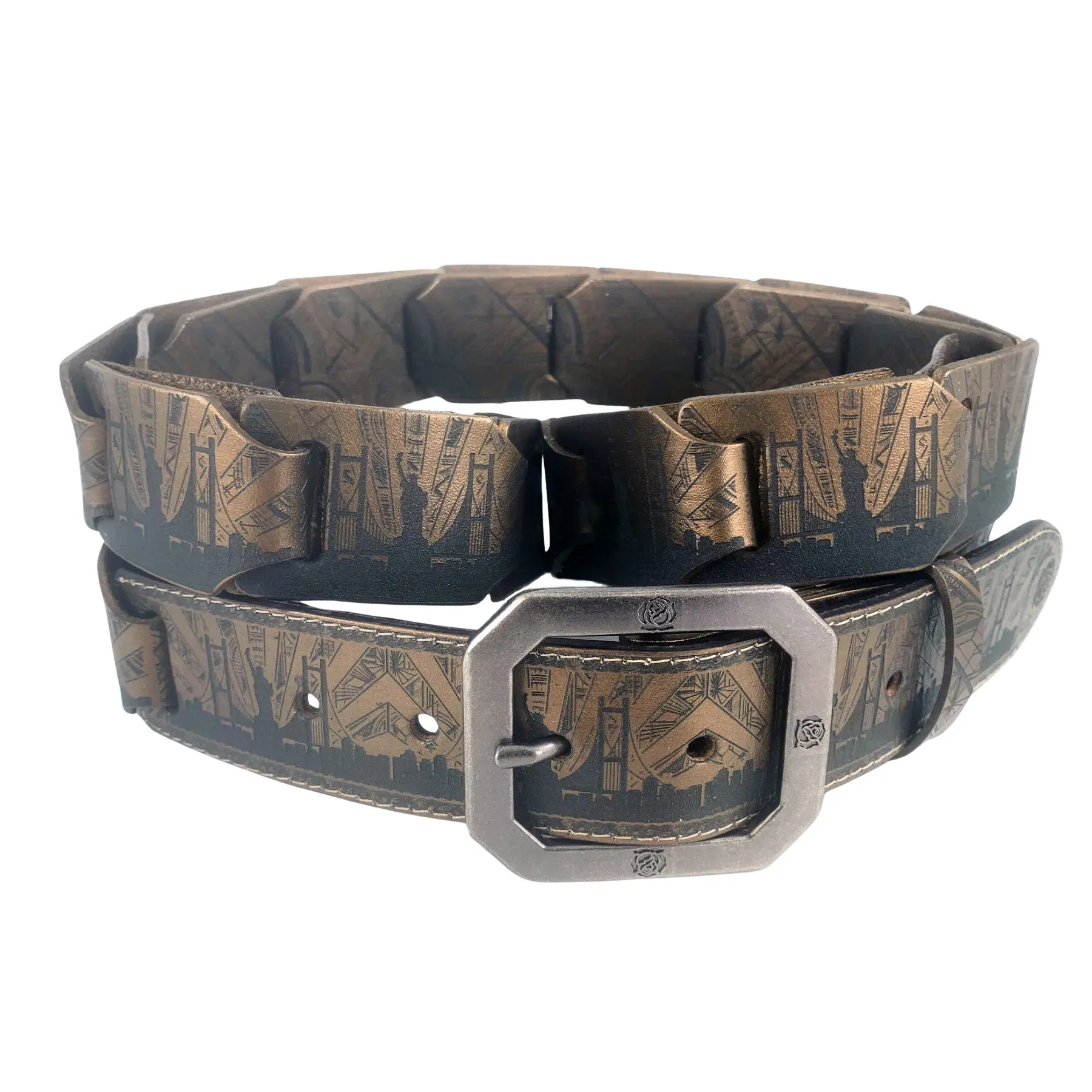 TODD BLOOM - "METRO DECO" Reversable Laser Etched Belt