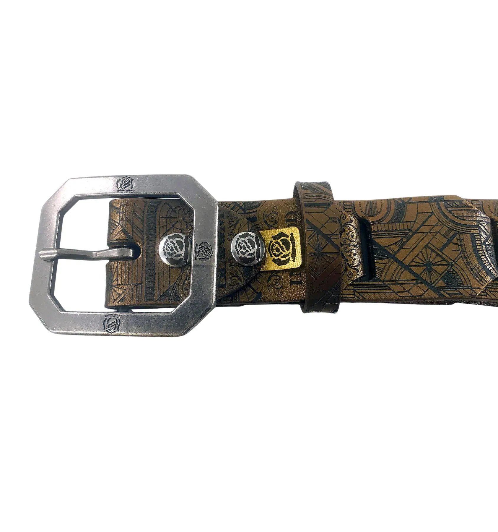 TODD BLOOM - "METRO DECO" Reversable Laser Etched Belt