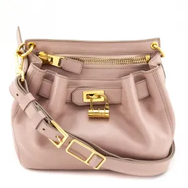 Tom Ford Nude Calfskin Small Lock Front Crossbody