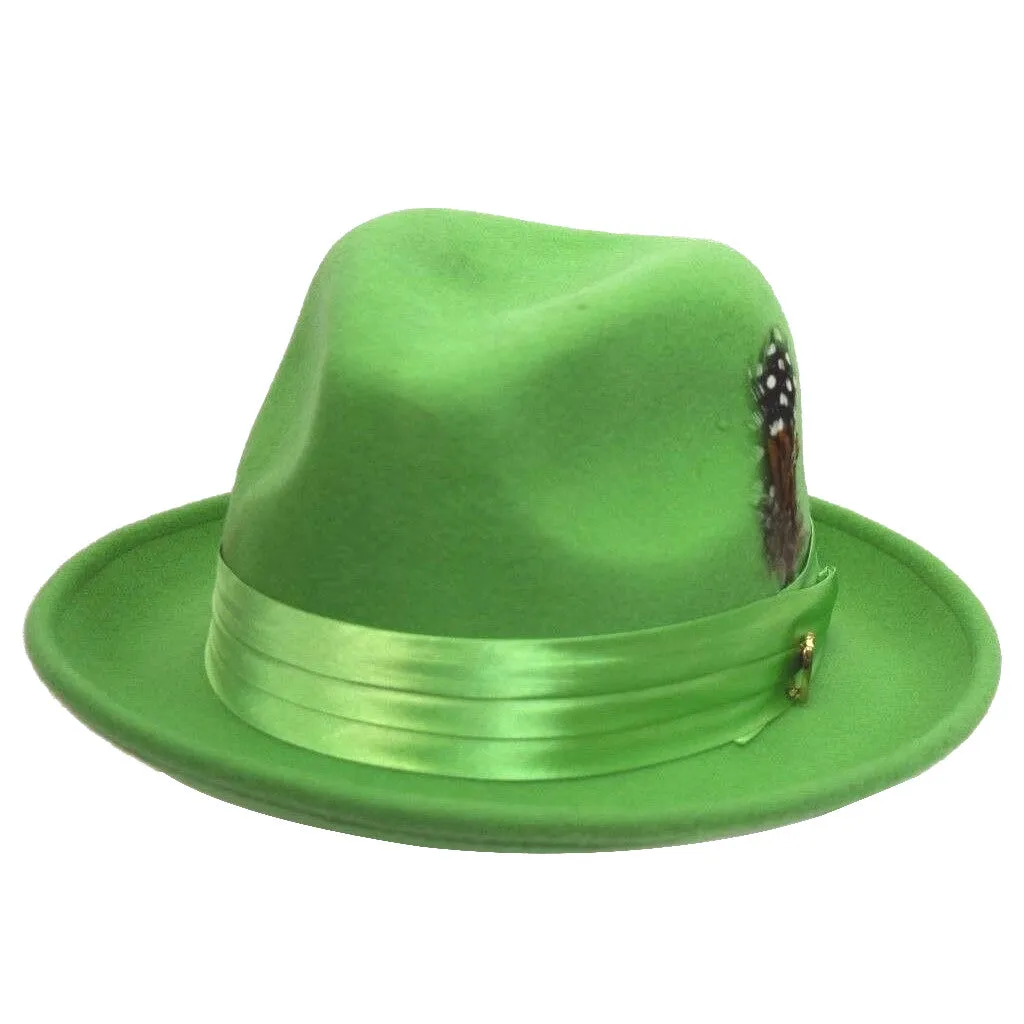 Untouchable Wool Fedora with Satin Hat Band by Bruno Capelo