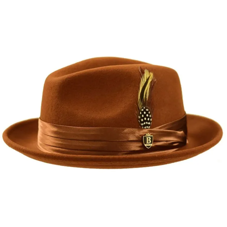 Untouchable Wool Fedora with Satin Hat Band by Bruno Capelo