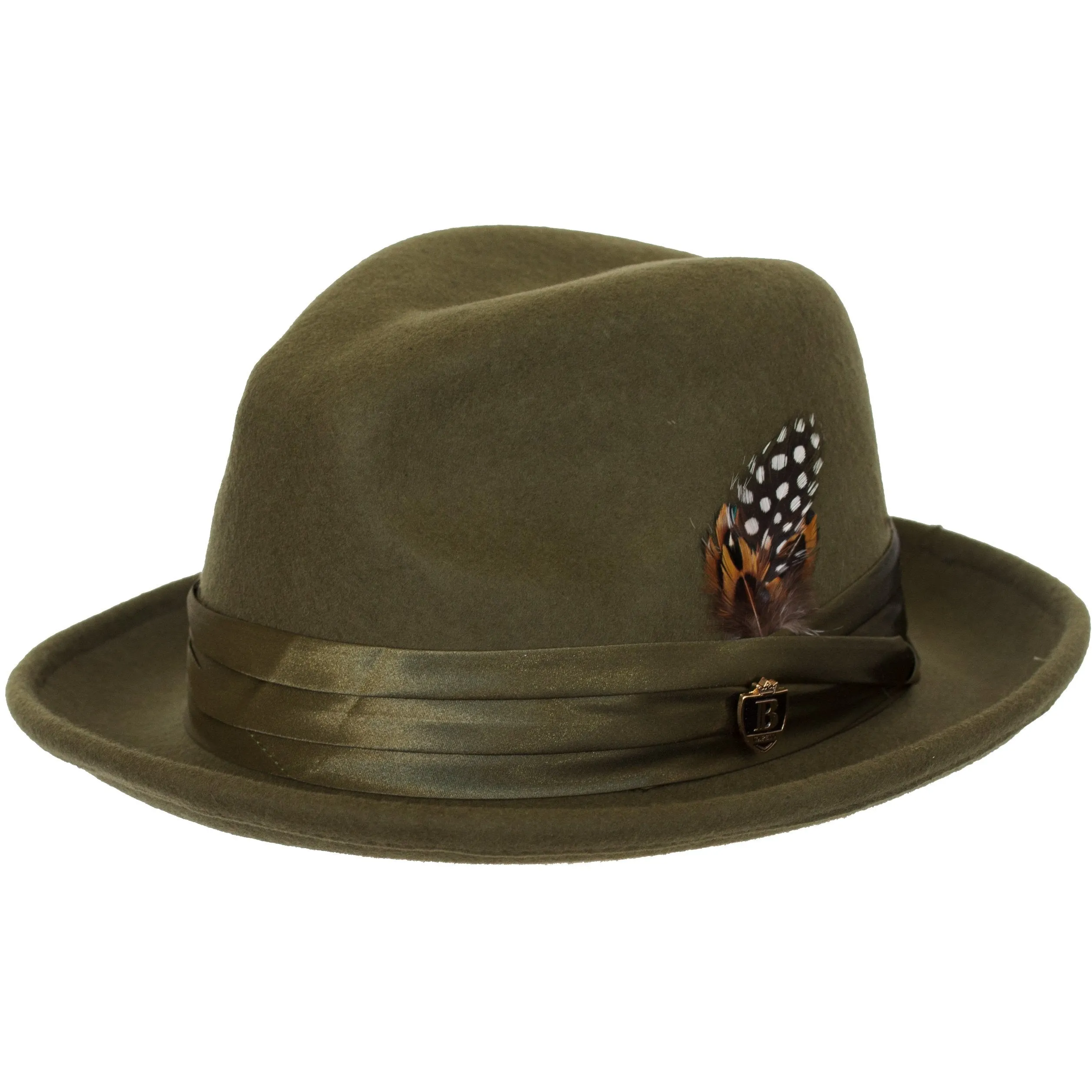 Untouchable Wool Fedora with Satin Hat Band by Bruno Capelo